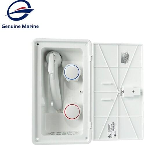 Genuine Marine White RV Exterior Shower Box Kit Boat Marine Camper Motorhome Caravan Accessories