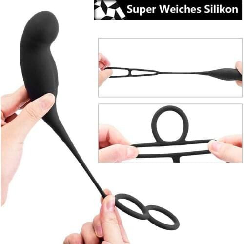 Hot Male Prostate Massage Vibrator Anal Plug Silicone Waterproof Prostate Stimulator Sex Toy sy998