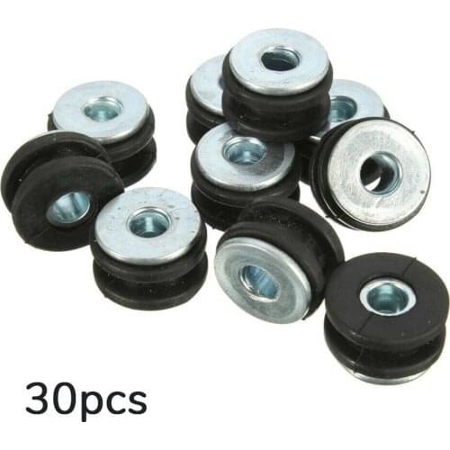 30pcs 6mm Motorcycle Fairing Grommets Bolt Rubber For Honda Yamaha for Suzuki Kawasaki