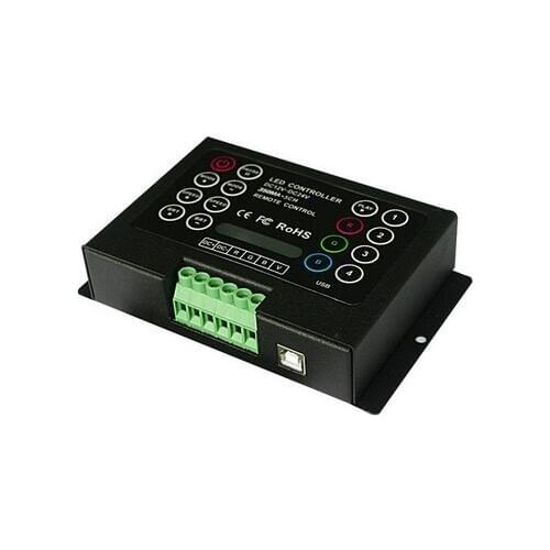 RGB LED controller 1W 350mA RGB LED controller 12-48V 3CH rgb controller IR Remote RGB Controller
