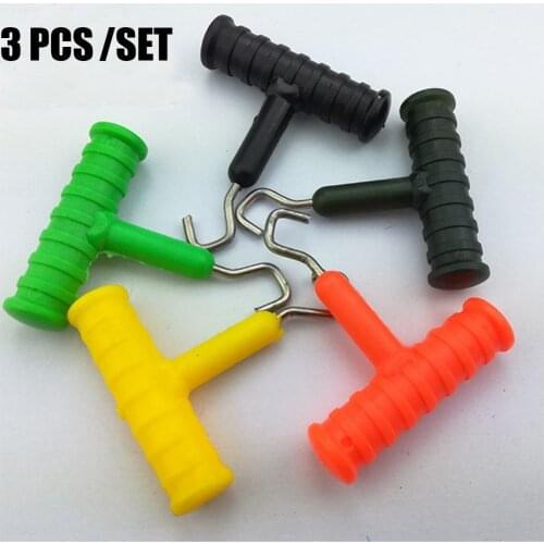 ABS Grip+Stainless Steel Smooth Knot Hook Carp Fish Knot Puller Rig Making Rig Tool Hair Rig Terminal Fishing Tackle Accessories