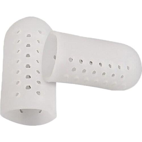 Silicone Toe Separators Stretchers Toe Tube Corns Blisters Protector Gel Bunion Toe Finger Protection Foot Care Tool 1Pair