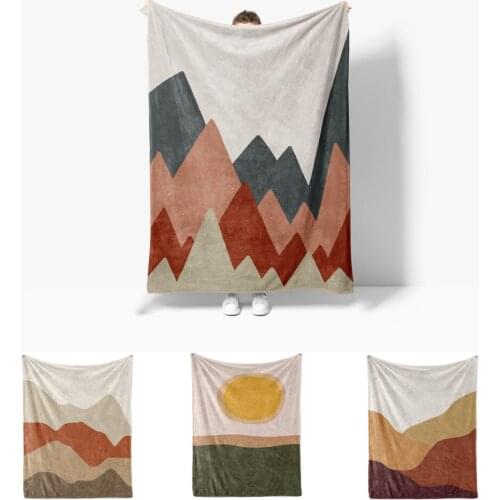 Scandinavian Decorative Bedspread on The Bed Happy Nappers Throw Nordic Double Blanket Cover for Sofa Winter Summer Thermal