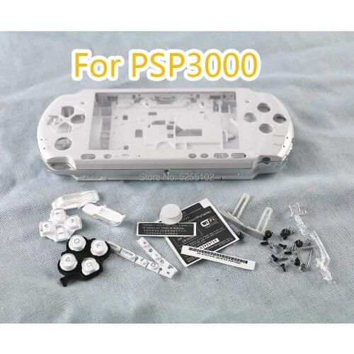 1set 6 Colors Optional for Sony PSP3000 PSP 3000 Game Console replacement full housing shell cover case with button kit
