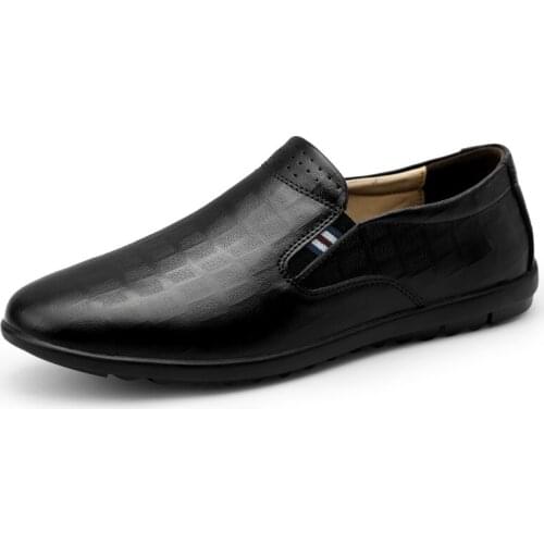 Luxury Loafers Men Casual Shoes Fashion Leather Mens Shoes Slip on Man Moccasins Mens Flats Classic Business Driving Footwear