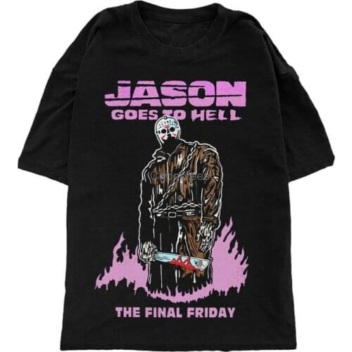 Warren Lotas Jason Goes to Hell Pink T Shirt Tee Funny Birthday Vintage