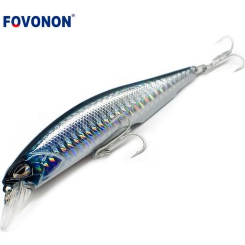 FOVONON Fast Sinking Minnow Wobbler Deep Long Cast Fishing Lure Crankbaits Jerkbait Bait Perch Pesca Mini Wobblers