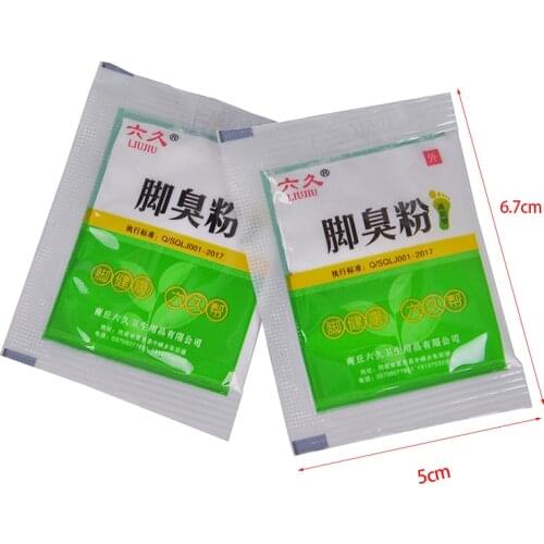 10 Bags Feet Care Fungal Infections Foot Bath Powder Athletes Foot, Foot Odor, Sweat, Itching, Peeling, Beriberi, Tinea Pedis