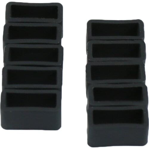 10x Rubber Watchband Strap Loop Watchstrap Hoop Kids Sport Watch Retainer Keeper