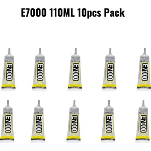 Zhanlida E7000 Pack Of 10 Clear Contact Adhesive Fabric DIY Diamond Jewelry Glue -110ML