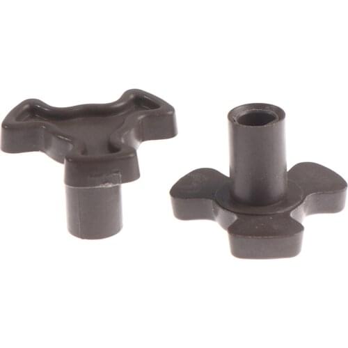 2Pcs 17mm Microwave Oven Turntable Roller Guide Support Coupler Tray Shaft