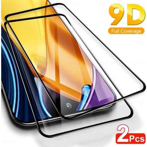 2Pcs Full Cover Tempered Glass For Xiaomi Poco M3 Pro 5G Glasses Protective Glass For Poko Poxo M 3 M3Pro 6.5" Protection Film