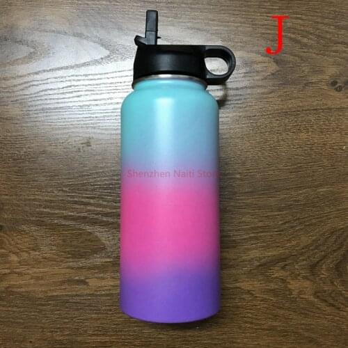 NEW 24 colors Colorful Insulated Stainless Steel Water Bottles 18OZ/32OZ/40OZ Wide Mouth with Sport Lids