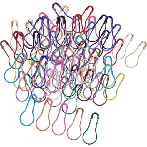 500 Pieces Metal, Colorful Pins Calabash / Bulb / Gourd Shape Safety Pins Small