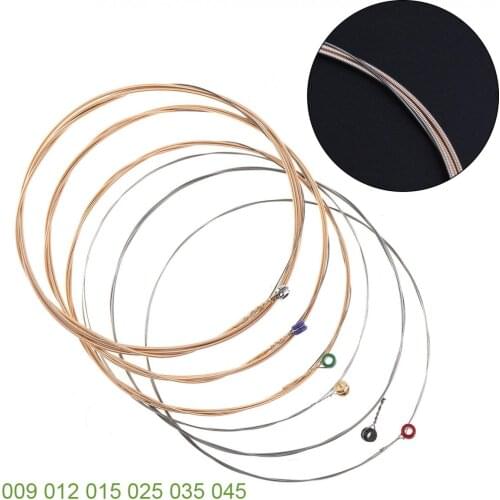 6pcs/lot Orphee QA140 Strong Super Light Hexagonal Alloy Acoustic Guitar Strings with 85/15 Phosphor Bronze