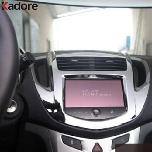 Car Interior Accessories For Chevrolet Trax 2014 2015 2016 2017 2018 ABS Matte Center Navigation Panel Decoration Cover Trim