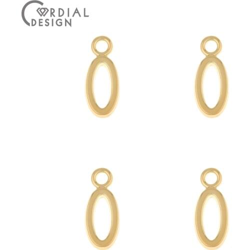 Cordial Design 200Pcs 7*16MM Jewelry Accessories/DIY Charms/Connector/Jewelry Findings & Components/Oval Shapes/Hand Made