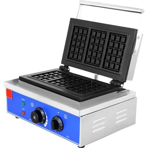 Household Electric Thermal Lattice Making Machine Commercial Non-stick Waffle Maker Square Small Lattice Machine