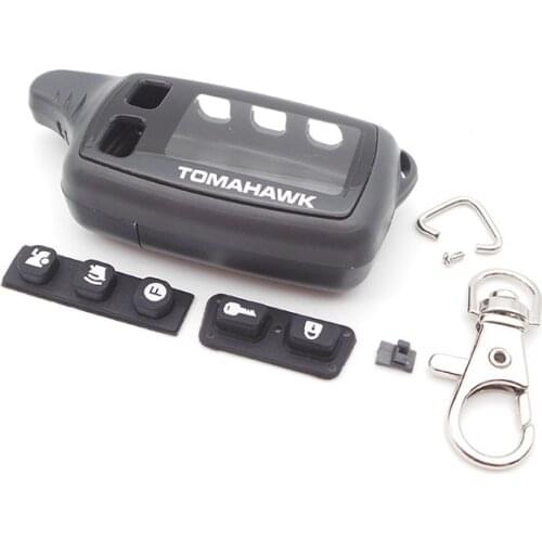 Russian version TW9010 Case Keychain for Tomahawk TW9010 TW9020 TW9030 TW7000 TW7010 lcd Two way car alarm remote controller