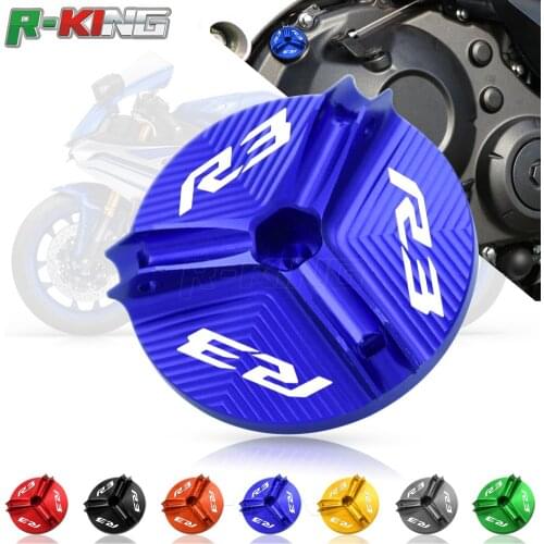 For YAMAHA R3 YZF-R3 YZF R3 2015 2016 2017 2018 Motorcycle Engine Oil Cup Cover Oil Filler Drain Plug Sump Nut Cap
