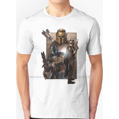 Mandolorian T Shirt 100% Pure Cotton Funny Assassin Mandolorian Cool Game Space Comics