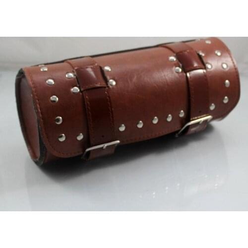 Motorcycle tool bag side box FORK BAG GEAR POUCH STUDS CRUISER CHOPPER BIKER tool kit for ACCESS TRAVEL LUGGAGE