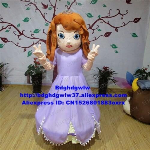 Princess Sofia Mascot Costume Adult Cartoon Character Outfit Suit Expo Fair Motexha Spoga Birthday Congratulations zx1897