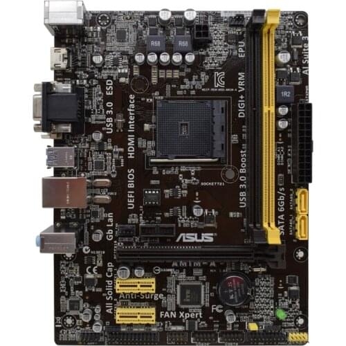 ASUS AM1M-A AM1 PC Gaming SATA 6Gb/s USB 3.0 HDMI Micro ATX AMD Desktop Motherboard set