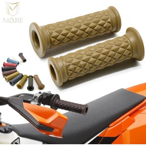 Motorcycle Hand Grips Handle Rubber Bar handlebar Gel Grips For KAWASAKI KX65 KX80 KX85/100 KX125/250 KX250 KX250F/450F KLX125