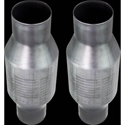 Set of 2 2.5in Catalytic Converter High Flow Stainless 410250 Replaces
