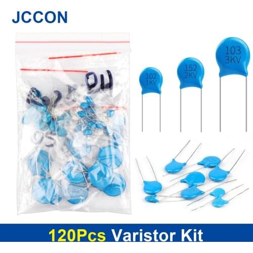 120Pcs Varistor Sample Kit 12Values x 10Pcs=120Pcs Assorted Kit Commonly Varistor Resistor 5D471K 7D471K 7D431K 7D391K 10D471K