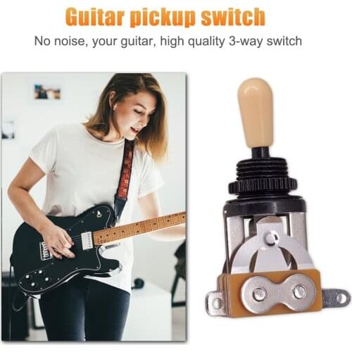 Pickup Selector Switch Musical Enjoyable Instrument 3 Way Guitar with Tip Cap Supplies for Guitar Parts Accessories