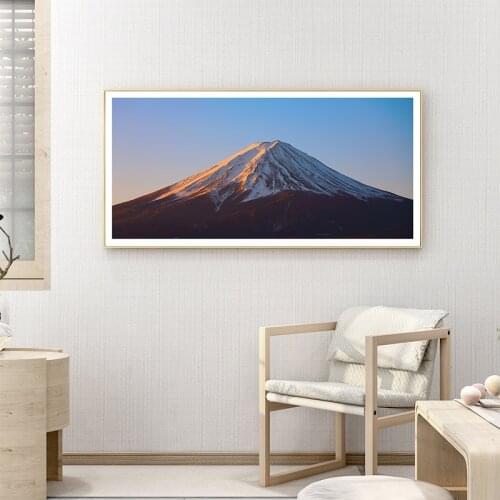 Simple modern Fuji snow mountain landscape photography large living room high-grade decorative painting picture canvas printing