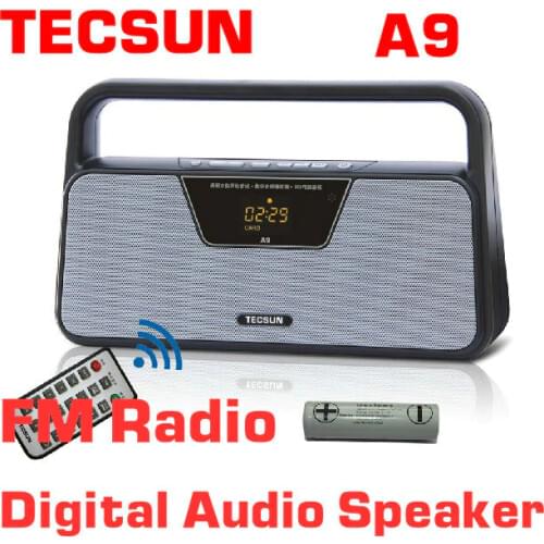TECSUN A9 FM Stereo Radio Reception LED Digital Display MP3 Player Computer Speaker Radio Receiver Portable Radio