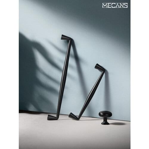 Modern High-end Black Appliance Pulls Kitchen Door Handles Cupboard Cabinet Door Handle Cabinet Knobs for Furniture Hardware