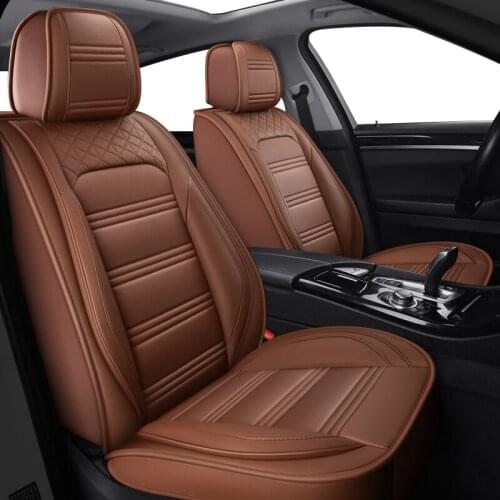 ZHOUSHENGLEE leather Universal Car Seat covers for Audi all models a8 a3 a4 b7 b8 b9 q7 q5 a6 c7 a5 q3 car accessories styling