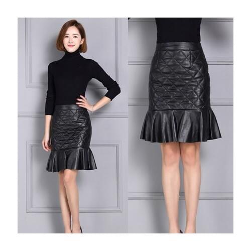 Top brand Leather Leather Sheepskin Skirt K116 high quality