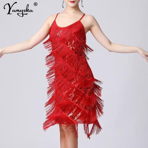 Sexy vintage White slip Sequin party mini Summer dress women elegant evening dresses Latin Dance tassel bodycon dress vestidos