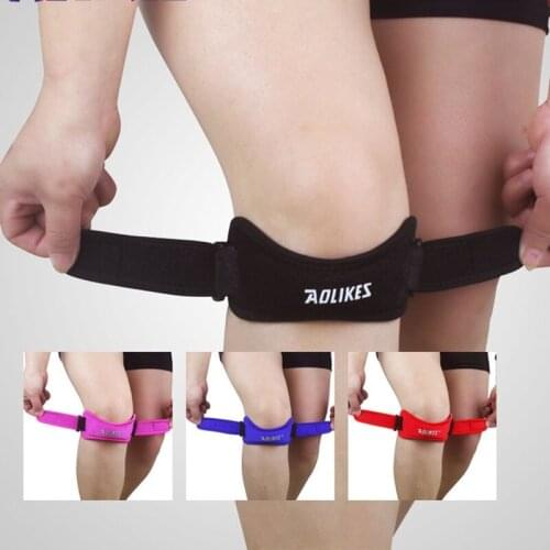 1PCS Adjustable Knee Patellar Tendon Support Strap Band Knee Support Brace Pads Outdoor Sport Running Leg Patella Wrap Protecto