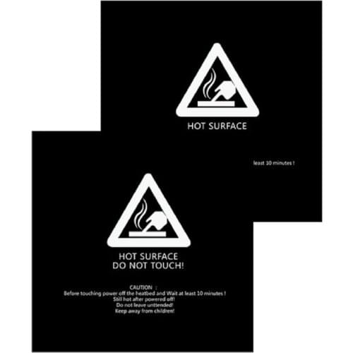 2pcs 300x300 220x220mm 3D Printer Build Bed Surface Hot Bed Plate Sticker for 3D Printer Platform Black 3D Printer Parts New