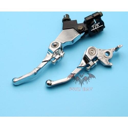 7/8’’ Bifold Foldable Clutch+ Brake Lever Handle For 110cc 125cc 140cc 150cc PIT PRO Trail DIRT BIKE PRO BAT new