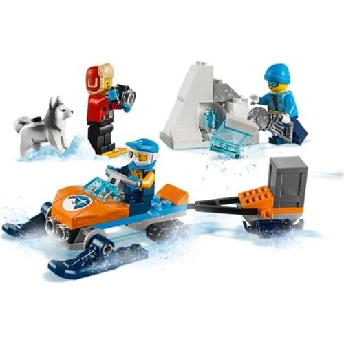 88pcs 10992 Building Block City Series Polar Expedition Team Puzzle Assembled Building Block Boy Toy Gifts