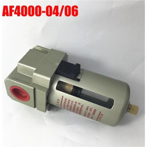 AF4000-04 G1/2 AF4000-06 G3/4 Air source processor Copper filter Air pump filter Oil and water separator With brass bullet guard