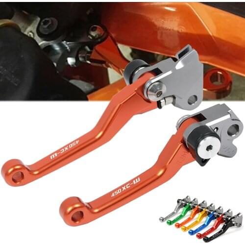 CNC Aluminum Motorcycle Pivot Brake Clutch Lever For 450XC-W 450XC W 450XCW 450 XC-W XC W 2014-2016 2015 Motorbike Dirt Bike