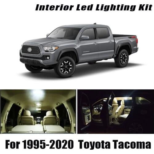 Canbus For Toyota Tacoma 1995-2019 2020 Vehicle LED Interior Dome Map Light License Plate Lamp Kit Car Lighting Accessories