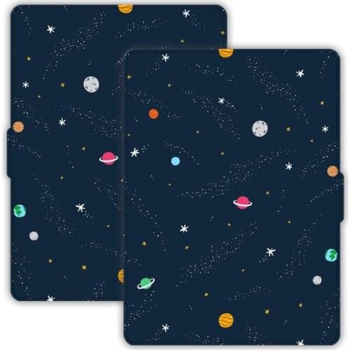 Colorful Painting Protect Protective Pictorial Case with Smart Cover Kindle Paperwhite 4 2019 PU Leather Tablet Case Accessories