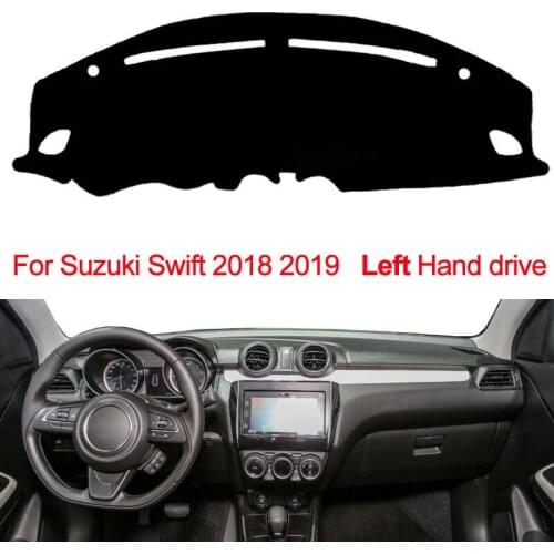 For SUZUKI SWIFT 2018 2019 Anti-UV Dashboard Cover Mat Pad Dashmat Sun Shade Instrument Carpet Protector Car Styling Accessories