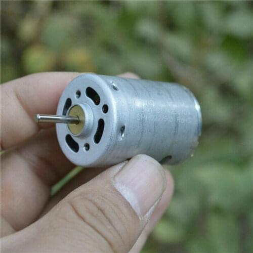 DC 3V 3.7V 5V 6V 7.4V 17800RPM High Speed Mini 27.5mm Round RS-380 DC Motor Micro Carbon brush Electric Engine 2.3mm Dia Shaft