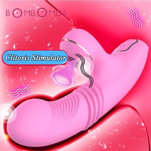 Dildo Heating Vibrator Oral Nipple G spot Stimulator Sucker Pussy Pump Vaginal Vibrator Sex Toys for Women Masturbator
