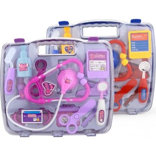 Baby Kids Funny Family Doctor Play Sets Simulation Medicine Box Pretend Family Play Toys Stethoscope Injections Toys Xmas Gifts